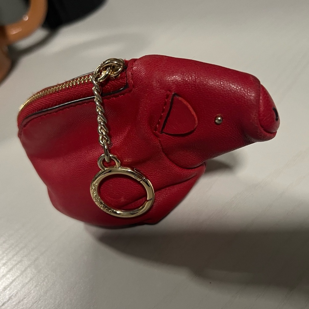 Michael Kors red pie coin purse (Authentic)